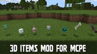 3d Items Mod for Minecraft PE imagem de tela 3