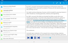 Note Text Reader (Read aloud) captura de pantalla 6