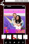 Romantic Love Video Maker Ekran Görüntüsü 1