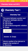 4 Schermata Chemistry Notes & MCQ
