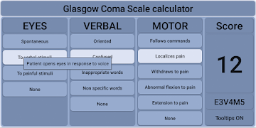 Glasgow Coma Scale ภาพหน้าจอ 3