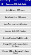 Samsung CSC Code Guide 海报