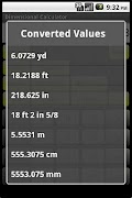 Dimensional Calculator screenshot 1