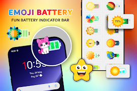 Emoji Battery Indicator постер