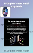 برنامه‌نما T500 plus smart watch AppGuide عکس از صفحه