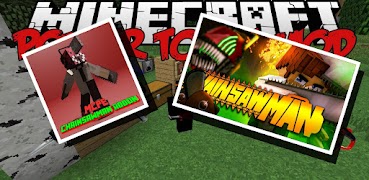 برنامهنما chainsaw man minecraft Addon عکس از صفحه