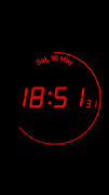 Eclipse 7-Segment Watch Face Plakat