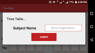 Class Time Table تصوير الشاشة 1