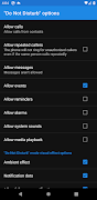 برنامه‌نما "Do Not Disturb" options عکس از صفحه
