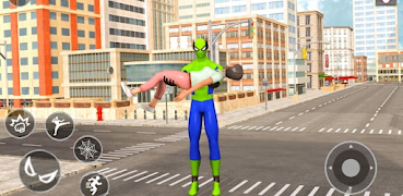 Spider Hero Miami Rope game syot layar 2