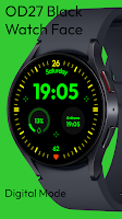 OD27 Black Watch Face screenshot 2
