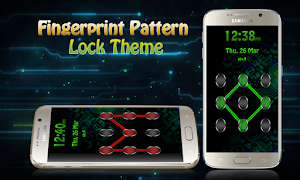 Pattern Lock Fingerprint Theme পোস্টার