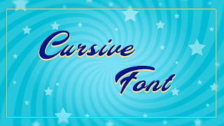 Cursive Font Free Style 海報