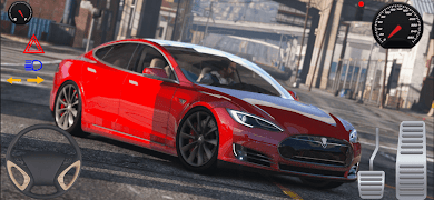 برنامه‌نما Tesla Car Simulation Game عکس از صفحه