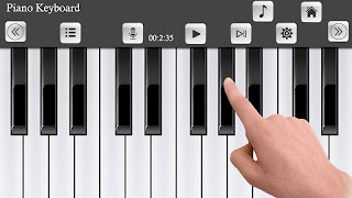برنامه‌نما Real Piano Keyboard عکس از صفحه