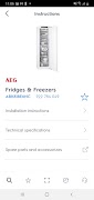 برنامه‌نما Electrolux Installer app عکس از صفحه