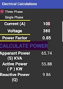 برنامه‌نما Electrical Calculator عکس از صفحه