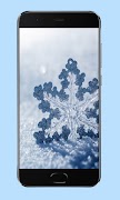 برنامه‌نما Snowflake background عکس از صفحه