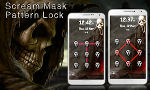 Scream Mask Pattern Lock 스크린샷 1