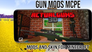 Machine Gun Mods MCPE - Gun Mods For Minecraft PE पोस्टर
