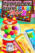 Poster Chocolate Candy Bars Maker & Chewing Gum Games