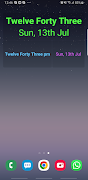 Text Clock Widget Cartaz