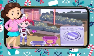 غسيل الملابس ونشرها العاب بنات постер