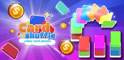 Card Shuffle Color Sort Puzzle الملصق