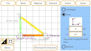 Stiffness Method Solver Screenshot 1