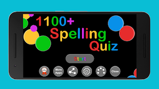 Spelling Learn and Quiz poster