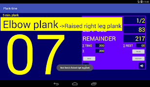 برنامه‌نما Plank time عکس از صفحه