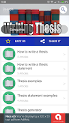 برنامه‌نما Thesis Examples عکس از صفحه