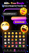 LED Keyboard:Emojis,Neon,Color captura de pantalla 4