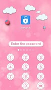 AppLock Theme Pink Sky 截图 1