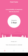 Period tracker - menstruation اسکرین شاٹ 1