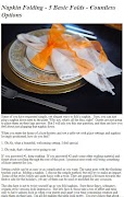 Fold Napkins Tutorial पोस्टर