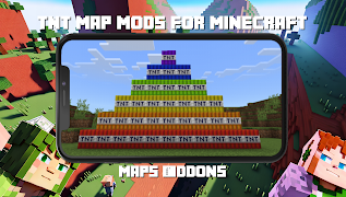 Mod peta TNT untuk Minecraft syot layar 4