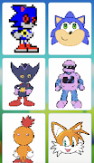 برنامه‌نما Sonik pixel art game عکس از صفحه