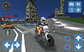 City Police MotorBike 3D Sim syot layar 7