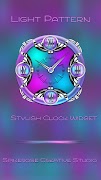 Light Pattern Clock Widget постер