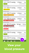 Blood Pressure Tracker اسکرین شاٹ 5