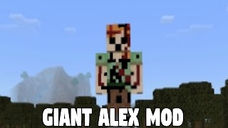 برنامه‌نما Giant Alex Mod Minecraft PE عکس از صفحه