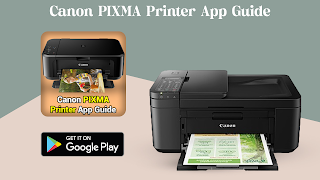 Canon PIXMA Printer app guide poster
