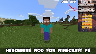 Herobrine Mod in Minecraft PE 截图 6