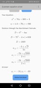 Quadratic equation solver screenshot 1