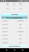 Day off Schedule syot layar 3