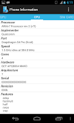 برنامه‌نما Phone Information عکس از صفحه