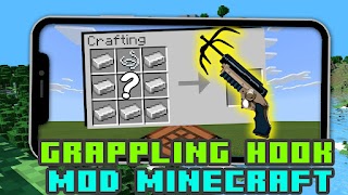 Mod Grappling Hook Minecraft الملصق