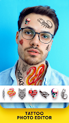 Tattoo photo editor poster
