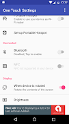 One Touch Settings Screenshot 4